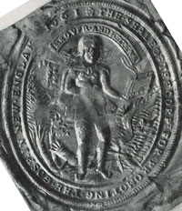 Seal of the New England Company. Picture from W H Donnan's History of Eriswell.