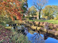 Site of Little Saxham Hall. Modernhouse is Crofts Place. Picture by Bob Jones