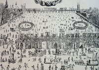 Frost Fair on the Thames 1683-84 from Bentley's Miscellany, Volume 9, 1841 and Wikipedia