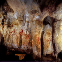 Part of La Pasiega cave art - the oldest parts.