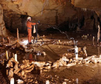 The stalagmite rings in Bruniquel Cave. Picture by Etienne FABRE - SSAC on the website of www.livescience.com.