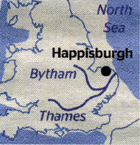 Happisburgh about 900,000 years ago. Picture from The Times 18/07/2010