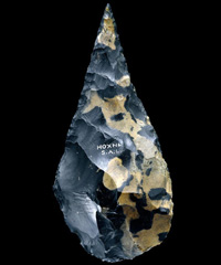 Hoxne hand axe. Possibly one of Frere's original finds, donated to the Society of Antiquaries. Picture from British Museum website.