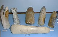 Neolithic flints in Moyse's Hall Museum until 2006. Now at West Stow Visitor Centre.