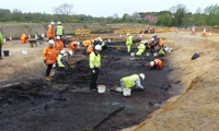 Causewayed enclosure site at Seven Springs. Picture from the Guardian 28 June 2018