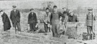 Apprentices working on the Acacia Avenue houses. Picture from Bury Free Press, 1st March, 1946