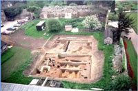 Excavations in advance of new Cathedral Centre. Picture from Suffolk CC Archaeology Unit