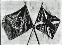New colours for the 3rd battalion Suffolk Regiment.