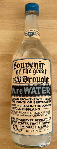 Souvenir of the drought 1976. Picture from Facebook Old West Suffolk.