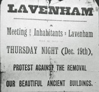 Protest at Lavenham, December, 1911