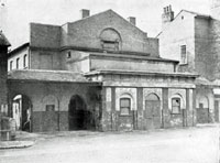 Theatre Royal in its days as a barrel store. Possibly 1953. Picture from Theatre Royal website.