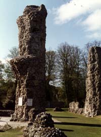 Remains of the once mighty Abbey of St Edmund