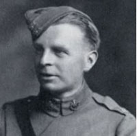 Cyril Power photographed in RAF uniform in WWI.