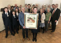 Sybil Andrews Academy Andrews family present poster 20th April 2018. Picture from BFP