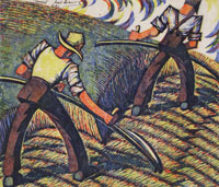 Sybil Andrews' Haysel of 1936. Picture from Hana Leaper's Catalogue.