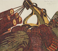 Logging Team of 1952. Picture from Hana Leaper Catalogue