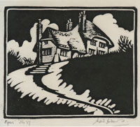 Sybil Andrews moved to Pipers in the New Forest in 1938. Picture from Hana Leaper's Catalogue.