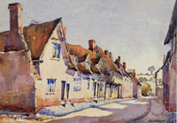 Water Street Lavenham 1921. By Sybil Andrews