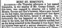 BNP 9th October, 1869. This accident illustrates work of boys