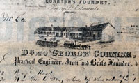 George Cornish billhead from 1872