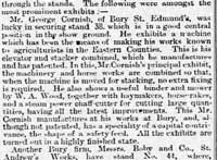George Cornish at the Suffolk Show in 1888.