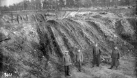 Elveden explosives area mock shell trenches 1916 Picture by Walton Burrell.