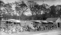 Ambulances on 19th May, 1917. Picture by Walton Burrell.