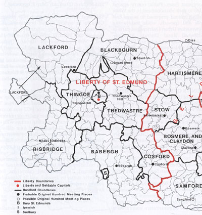 The Liberty of St Edmund. From the Historical Atlas of Suffolk