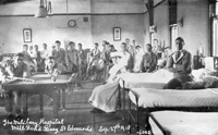 Ward at Mill Road Hospital September 27th 1918. Picture by Walton Burrell.