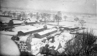 Ingham Camp in the snow, 26th February 1916, negative 2450. Picture by Walton Burrell.