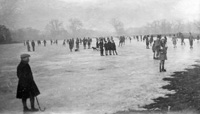 Skating at Livermere dated 1929