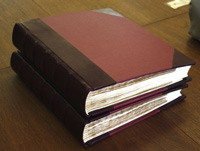 Walton Burrell's album, repaired and bound in two volumes, purchased by FOSRO March 2000