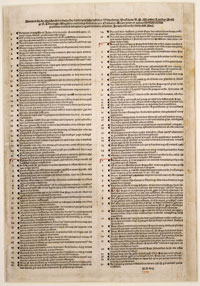 Martin Luther's poster of 95 theses.